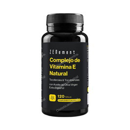 Zenement Complexe de Vitamine E Naturelle avec Acide d'Olive - 120 Perles - Complément Alimentaire Antioxydant