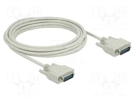 DELOCK Câble D-Sub 15pin prise de deux côtés 5m beige