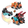 VTECH Petits Switch & Go Dinos Combo - Jouet 2 en 1 Dinosaure Transformable en Véhicule, Effets Sonores, Phrases, pour Enfant à Partir de 4 Ans (Modèles Différents)