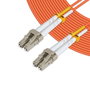 MicroConnect Câble à fibre optique OM1 Multimode Duplex LC-LC 10m Orange