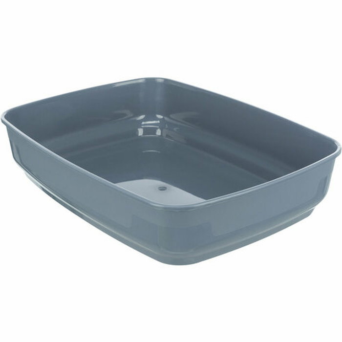 Trixie Bac à litière Delio avec rebord, Gris et blanc Trixie Bac à litière Delio avec rebord, Gris et blanc