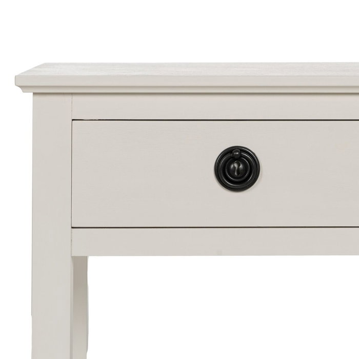 BigBuy Home Table de Nuit Blanc 40 x 30 x 61 cm