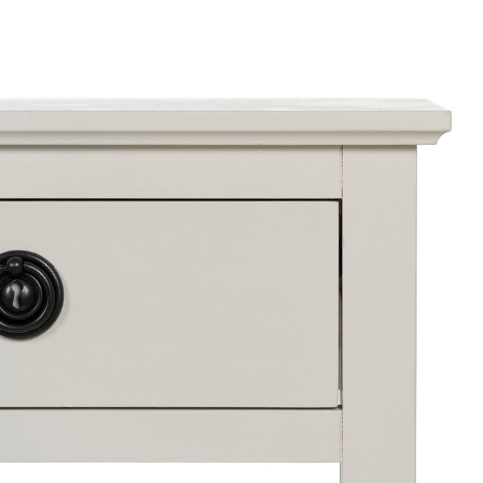 BigBuy Home Table de Nuit Blanc 40 x 30 x 61 cm