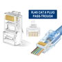 Ewent IM1206 Connecteur RJ45 Cat.6 Passant U/UTP pour câble rond, 100 unités