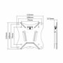 Support de TV Neomounts NM-W25BLACK 10" 30" 25 kg