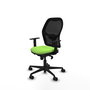 Piqueras y Crespo Chaise de bureau Jorquera Pistache et Noir