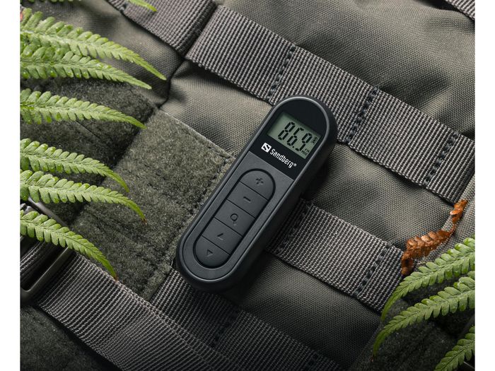 Sandberg Pocket Radio - Radio FM de poche rechargeable, ultra-compacte avec écouteurs, idéale pour le sport et l'urgence