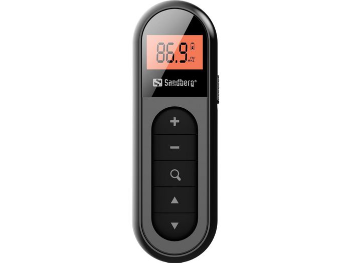Sandberg Pocket Radio - Radio FM de poche rechargeable, ultra-compacte avec écouteurs, idéale pour le sport et l'urgence