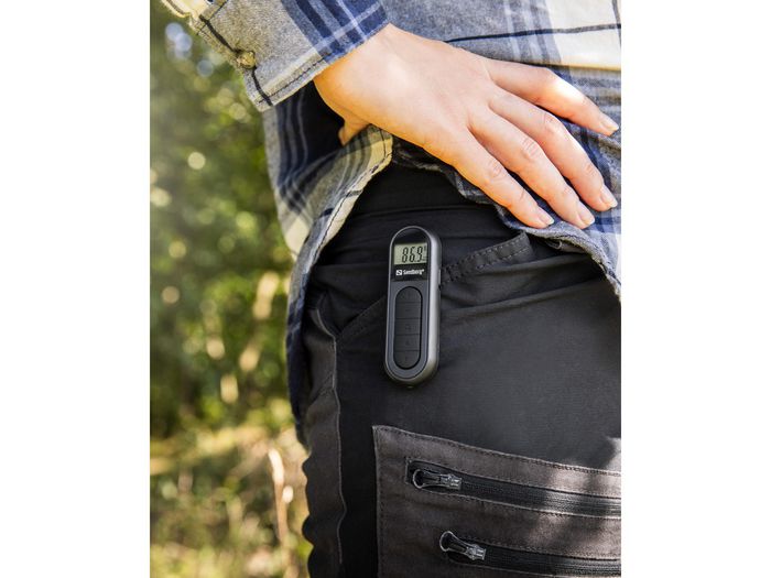 Sandberg Pocket Radio - Radio FM de poche rechargeable, ultra-compacte avec écouteurs, idéale pour le sport et l'urgence