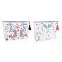 Trousse de toilette DKD Home Decor Blanc Beige Multicouleur (2 Unités)