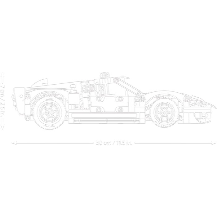 LEGO Technic 1966 Ford GT40 MKII Race Car LEGO Technic 1966 Ford GT40 MKII Race Car