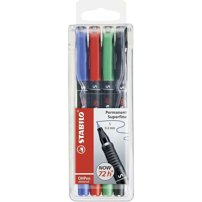 Ensemble de Marqueurs Stabilo OHPEN UNIVERSAL Multicouleur 0,4 mm 4 Pièces (5 Unités)