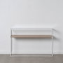 BigBuy Home Meuble d'Entrée Blanc Naturel 120 x 30 x 75 cm