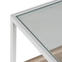 BigBuy Home Meuble d'Entrée Blanc Naturel 120 x 30 x 75 cm