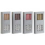 Ensemble de Bougies DKD Home Decor Bicolore 2 x 2 x 18,5 cm 4 Pièces (4 Unités)