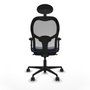 Piqueras y Crespo Chaise de Bureau Jorquera 2D036N1 Bleu marine