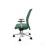 Piqueras Y Crespo Silla Albacete confidente, Vert émeraude, Mécanisme Sincro, Base aluminium