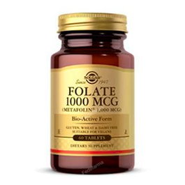 SOLGAR Folato 1000 mcg (60 comprimés)