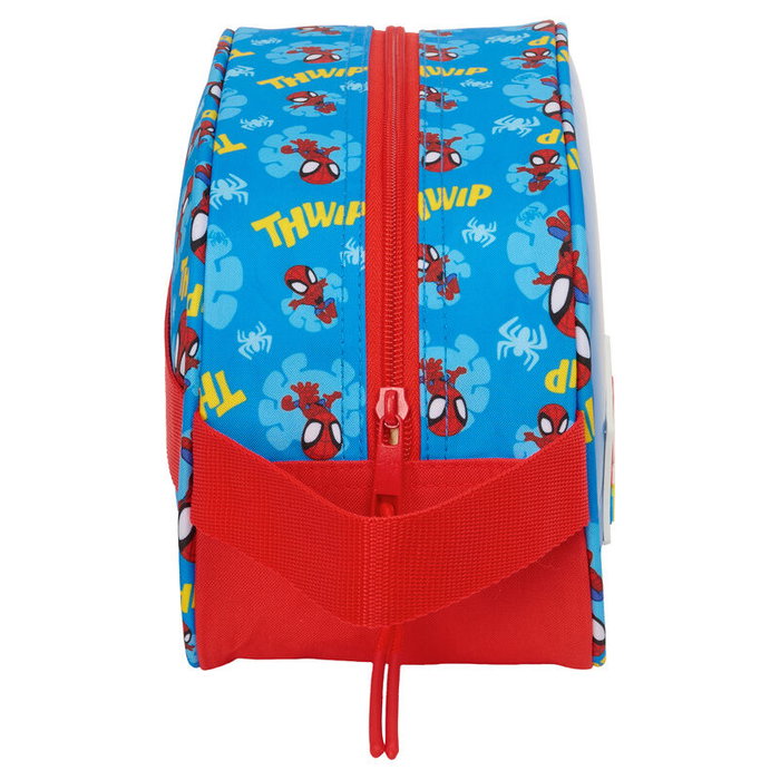 SAFTA Nécessaire de voyage Spiderman Marvel 26 x 12 x 15 cm adaptable aux chariots à bagages, avec anse latérale SAFTA Nécessaire de voyage Spiderman Marvel 26 x 12 x 15 cm adaptable aux chariots à bagages, avec anse latérale