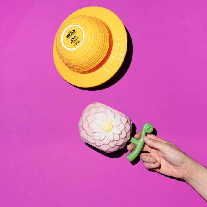 ERIK - Tasse 3D One Piece Fruit et Fleurs en Céramique