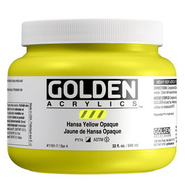 Golden Peinture Acrylique Heavy Body Hansa Yellow Opaque 946 ml