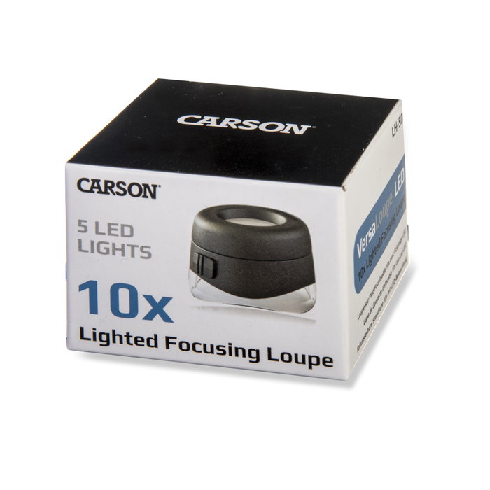 Carson LH-50 VersalLoupe LED 10x Magnifier Carson LH-50 VersalLoupe LED 10x Magnifier