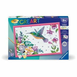 Ravensburger CreArt Kids Colibri et fleurs exotiques, Kit de peinture par numéros