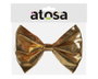 Atosa Nœud Papillon Doré Brillant pour Déguisement de Fête ou Noble