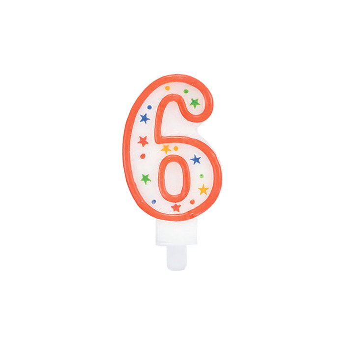 Party Time Bougie Anniversaire Chiffres 0-9 Assortie