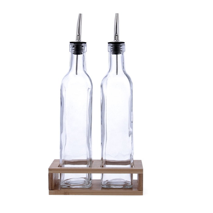 Quid Set Huilier et Vinaigrier Verre Naturalia 500 mL 2 Pièces
