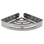 MAURER Panier de douche d'angle en acier chromé Inox