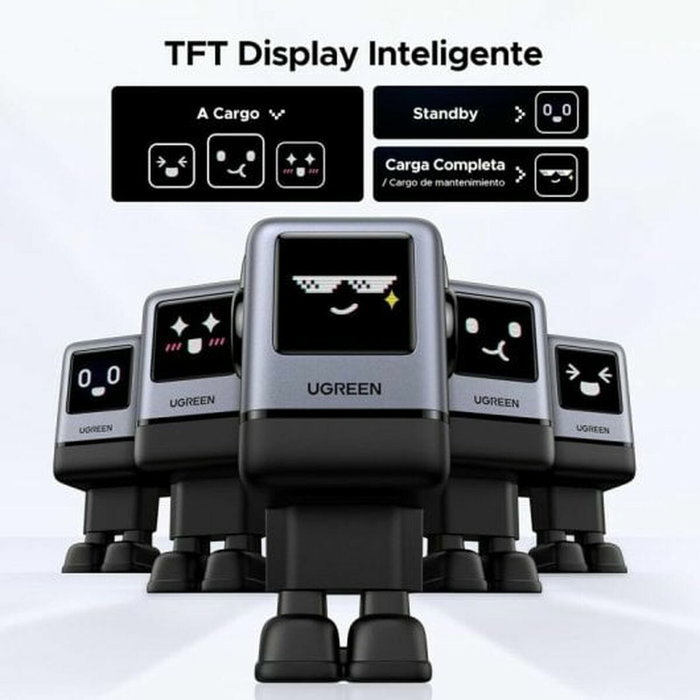 Ugreen Chargeur Secteur Robot Uno 100W 4 Ports Noir Ugreen Chargeur Secteur Robot Uno 100W 4 Ports Noir