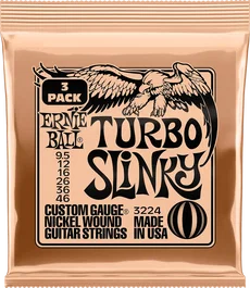Ernie Ball Jeu de cordes électrique Turbo Slinky 9.5-46 Tripack (3)