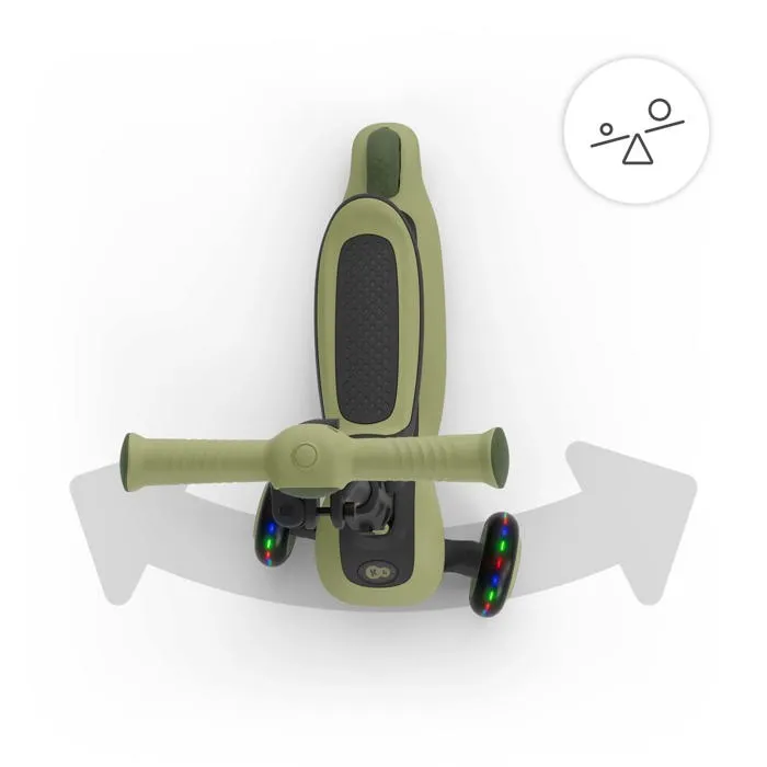 Kinderkraft HALLEY 2 Trottinette 2 en 1 avec siège réglable et roues LED Vert Kinderkraft HALLEY 2 Trottinette 2 en 1 avec siège réglable et roues LED Vert