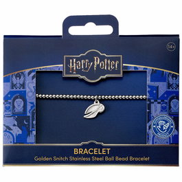 THE CARAT SHOP - Bracelet Harry Potter avec Amulette Vif d'Or Doré en Acier Inoxidable Hypoallergénique - 18 cm - Sur Emballé