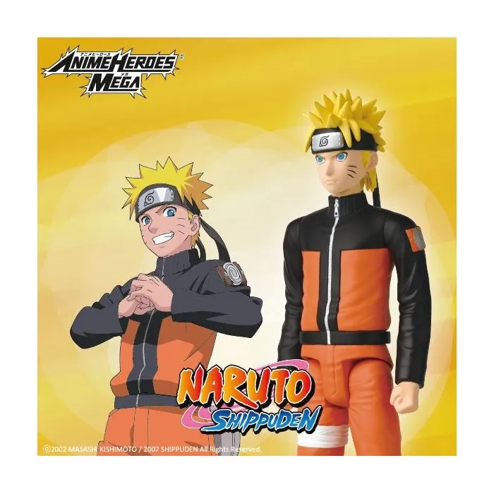 Bandai Figurine Anime Heroes Mega 30 cm Articulée Naruto Uzumaki Naruto Shippuden Grande Figurine Collection