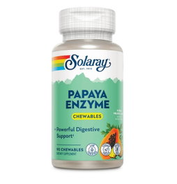 SOLARAY Papaya Enzymes 90 comprimés masticables