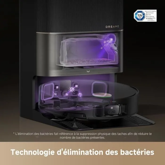 Dreame Robot Aspirateur X50 avec Base - Prévention Obstacles IA 360° - 20.000 Pa
