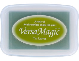 Tsukineko VERSAMAGIC Almohadille de tinta feuilles de thé effet craie 95x65mm