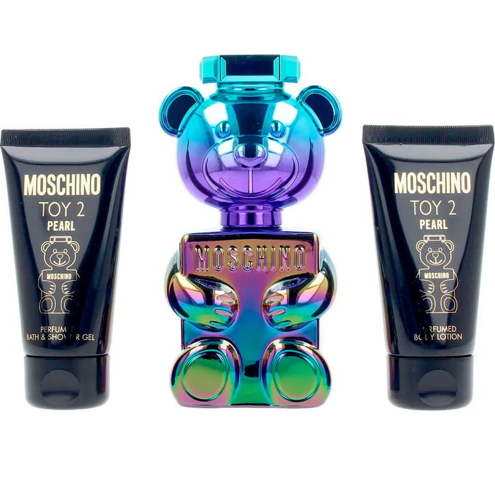 Moschino Coffret Parfum Eau de Parfum Vaporisateur 50 ml, Gel Douche 50 ml, Lait Corporel 50 ml Unisexe