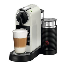 De'Longhi Machine à capsules CitiZ & Milk EN267.WAE Blanc avec mousseur à lait