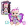 Mattel My Garden Baby Poupée bébé qui fait pipi, magenta avec mordeur et bouteille, ailes amovibles, parfum jasmin, 30.5 cm, réf. Gyp10