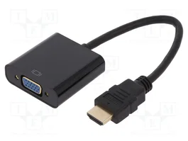 DIGITUS Convertisseur HDMI avec entrée HDMI et jack 3,5 mm vers D-Sub 15pin