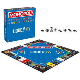 Winning Moves MONOPOLY Ligue 1 McDonald's - Jeu de société pour 2 à 6 joueurs - Dès 8 ans - Édition exclusive football