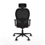 Piqueras y Crespo Chaise de Bureau avec Appui-tête Jorquera 1D036N2 Violet