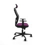 Piqueras y Crespo Chaise de Bureau avec Appui-tête Jorquera 1D036N2 Violet