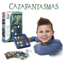 Smart Games - Jeu de logique 'Ghost Hunters' Sg433Es avec 60 défis, Puzzle de lumière, Version multilingue (FR/EN/DE/IT/PT/ES), À partir de 6 ans