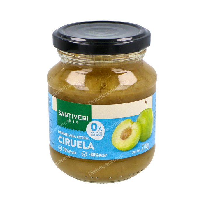 Santiveri Confiture de Prunes Sans Sucre Ajouté 0% - 270g Santiveri Confiture de Prunes Sans Sucre Ajouté 0% - 270g