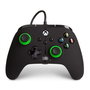 PowerA Manette Filaire Améliorée Xbox Series X/S - Green Hint - 1518818-02 - Avec Boutons Programmables, Double Vibration, Câble USB 3m - Officielle