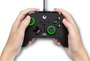 PowerA Manette Filaire Améliorée Xbox Series X/S - Green Hint - 1518818-02 - Avec Boutons Programmables, Double Vibration, Câble USB 3m - Officielle